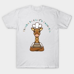 Giraffe Chef T-Shirt